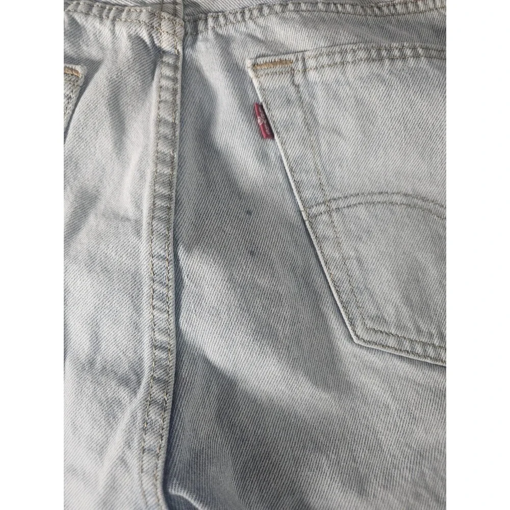 Levi Button Fly 501 Original Fit Jeans Men 36x32 Light Wash 100% Cotton READ